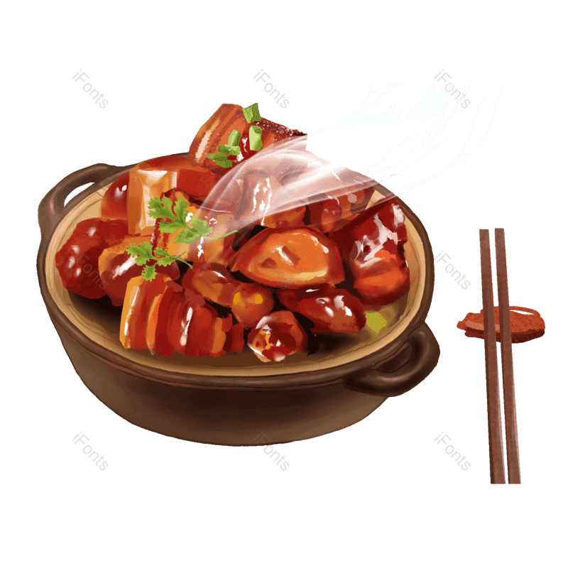 元素图片,美食元素,除夕PNG,手绘免抠素材